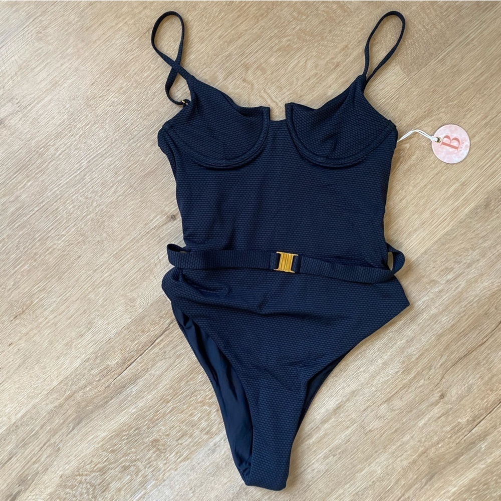 REVOLVE B Swim Jetty One Piece in Raven